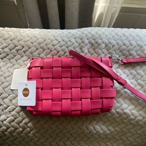 MMS woven neoprene crossbody bag